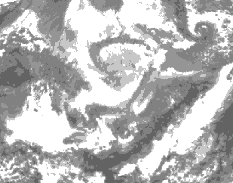 GDPS total cloud 144 hour forecast chart for Canada based on 2026/04/04 1200Z data
