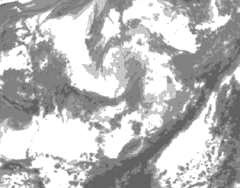 GDPS total cloud 168 hour forecast chart for Canada based on 2026/04/04 1200Z data
