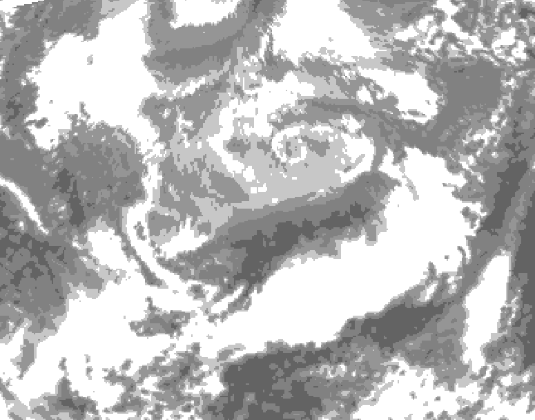 GDPS total cloud 204 hour forecast chart for Canada based on 2026/04/04 1200Z data