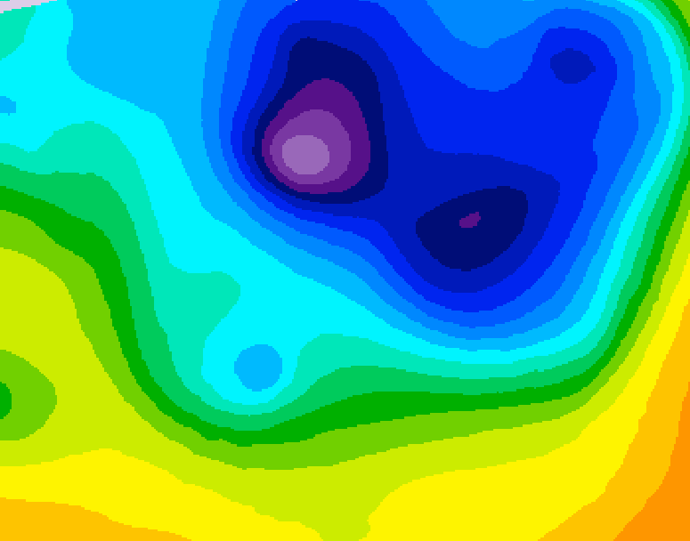 GDPS 500 millibar geopotential height 084 hour forecast chart for Canada based on 2026/04/05 0000Z data