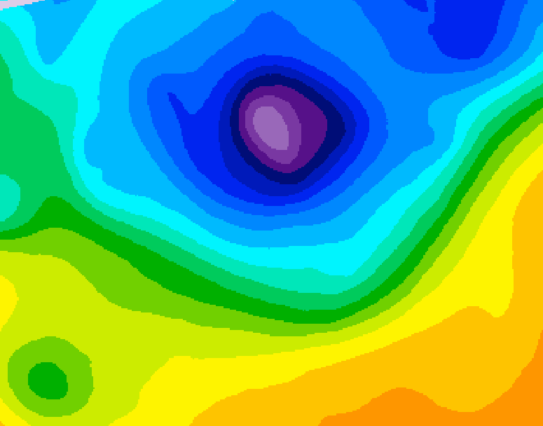 GDPS 500 millibar geopotential height 144 hour forecast chart for Canada based on 2026/04/05 0000Z data