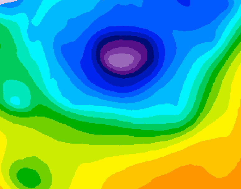 GDPS 500 millibar geopotential height 156 hour forecast chart for Canada based on 2026/04/05 0000Z data