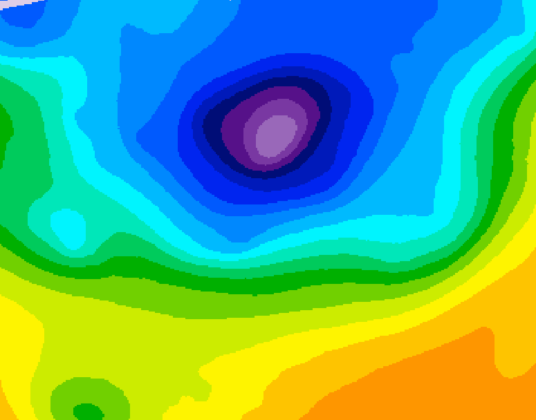 GDPS 500 millibar geopotential height 168 hour forecast chart for Canada based on 2026/04/05 0000Z data
