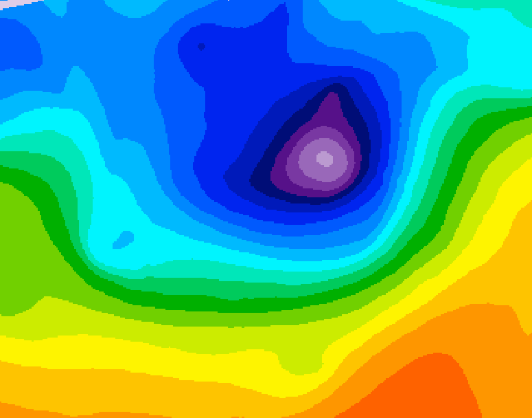 GDPS 500 millibar geopotential height 234 hour forecast chart for Canada based on 2026/04/05 0000Z data