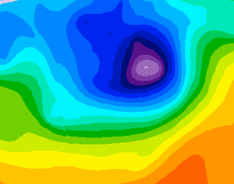 GDPS 500 millibar geopotential height 240 hour forecast chart for Canada based on 2026/04/05 0000Z data