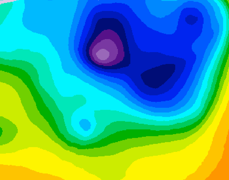 GDPS 500 millibar geopotential height 072 hour forecast chart for Canada based on 2026/04/05 1200Z data