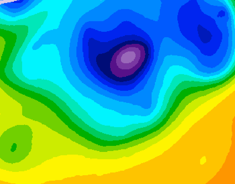 GDPS 500 millibar geopotential height 108 hour forecast chart for Canada based on 2026/04/05 1200Z data