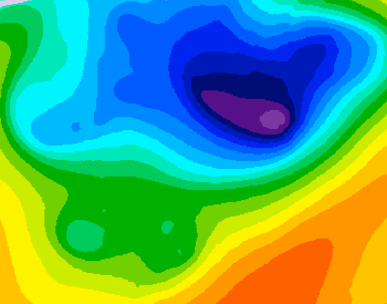 GDPS 500 millibar geopotential height 204 hour forecast chart for Canada based on 2026/04/05 1200Z data