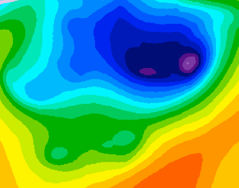 GDPS 500 millibar geopotential height 216 hour forecast chart for Canada based on 2026/04/05 1200Z data