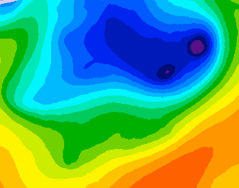 GDPS 500 millibar geopotential height 228 hour forecast chart for Canada based on 2026/04/05 1200Z data