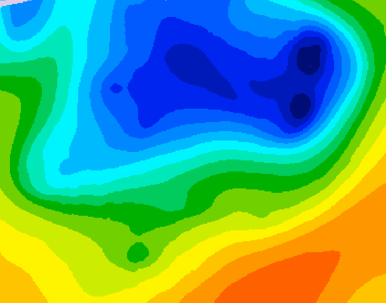GDPS 500 millibar geopotential height 240 hour forecast chart for Canada based on 2026/04/05 1200Z data