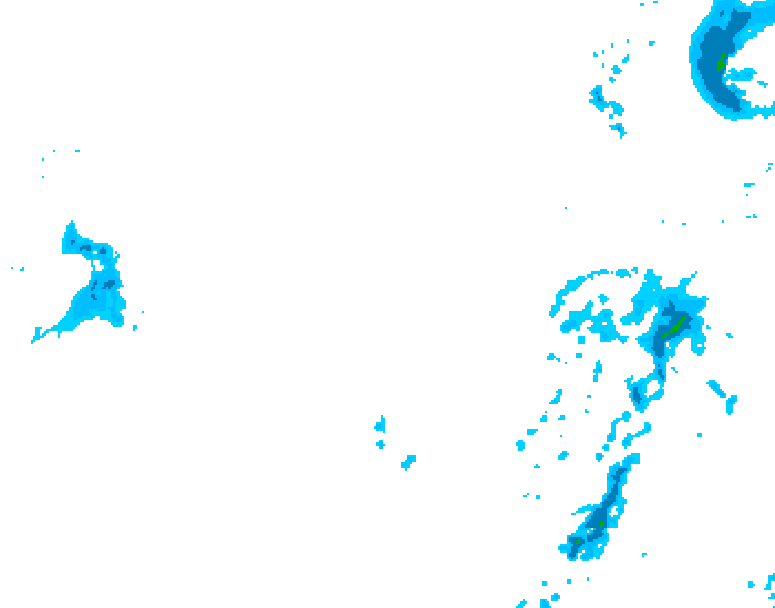 GDPS precipitation 024 hour forecast chart for Canada based on 2026/04/05 0000Z data