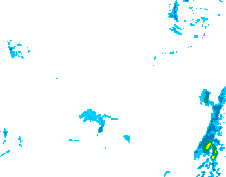 GDPS precipitation 084 hour forecast chart for Canada based on 2026/04/05 0000Z data