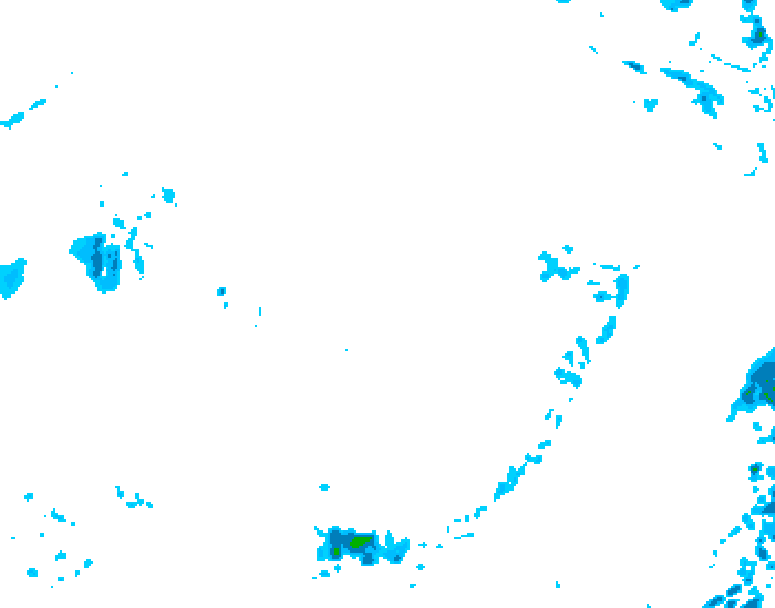 GDPS precipitation 132 hour forecast chart for Canada based on 2026/04/05 0000Z data