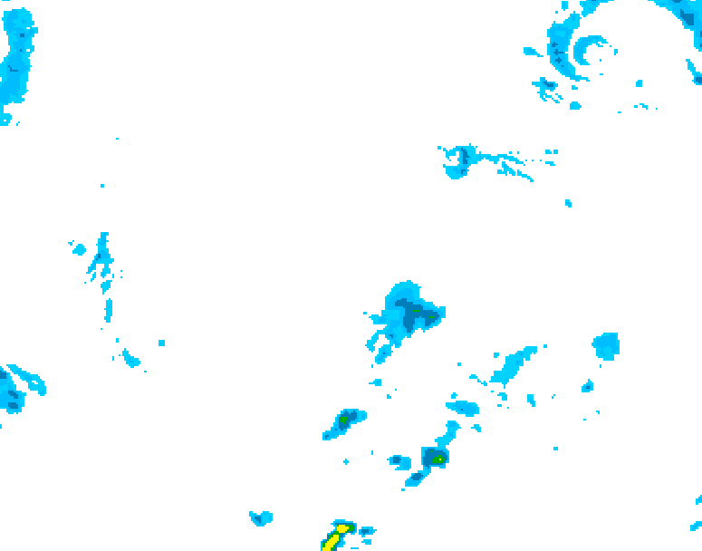 GDPS precipitation 210 hour forecast chart for Canada based on 2026/04/05 0000Z data