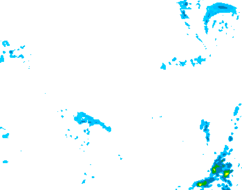 GDPS precipitation 060 hour forecast chart for Canada based on 2026/04/05 1200Z data