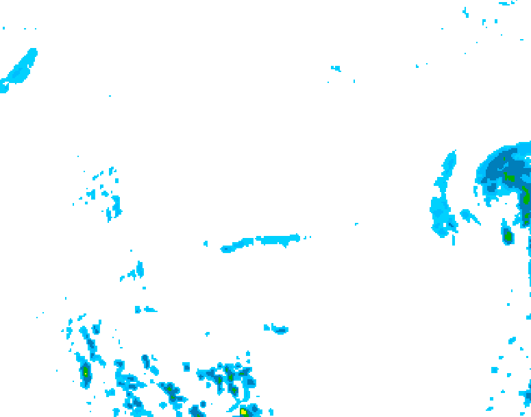 GDPS precipitation 156 hour forecast chart for Canada based on 2026/04/05 1200Z data