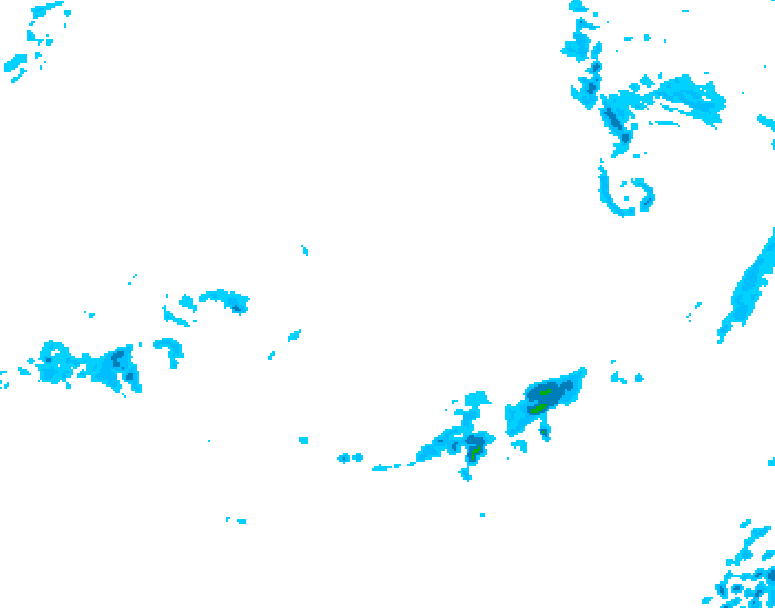 GDPS precipitation 222 hour forecast chart for Canada based on 2026/04/05 1200Z data