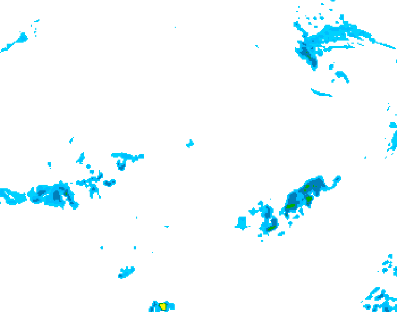 GDPS precipitation 228 hour forecast chart for Canada based on 2026/04/05 1200Z data