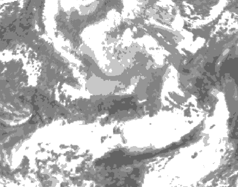 GDPS total cloud 168 hour forecast chart for Canada based on 2026/04/05 0000Z data