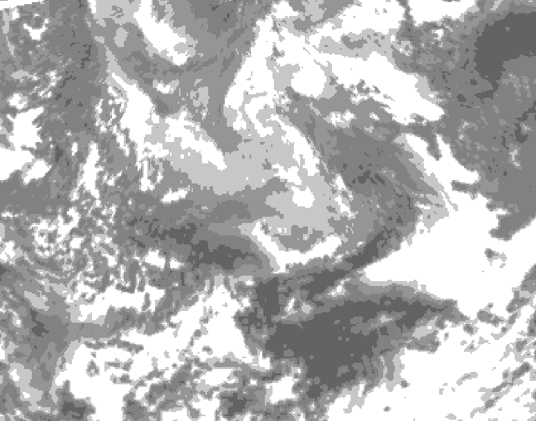 GDPS total cloud 192 hour forecast chart for Canada based on 2026/04/05 0000Z data