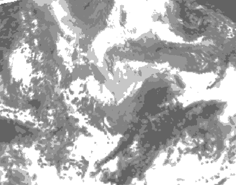 GDPS total cloud 216 hour forecast chart for Canada based on 2026/04/05 0000Z data