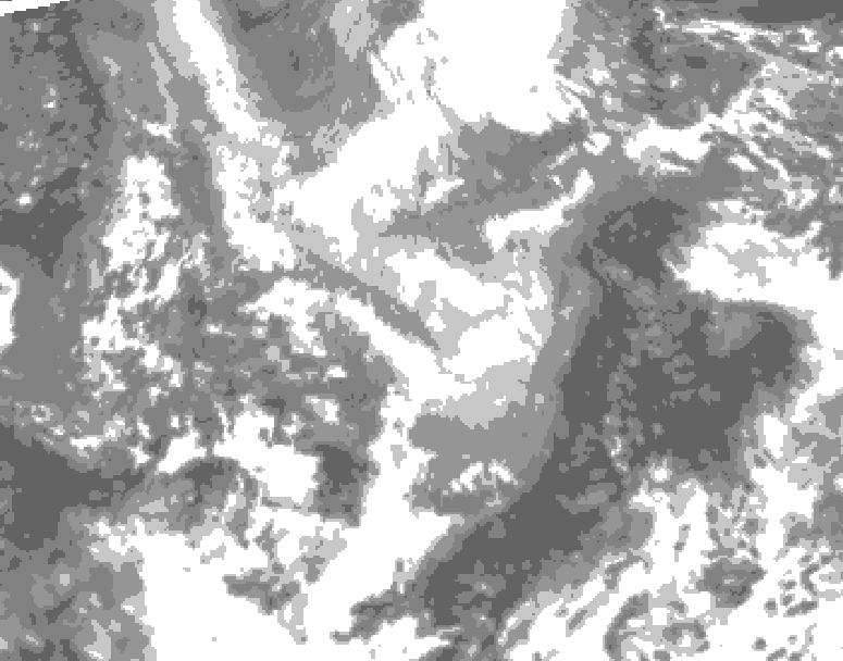 GDPS total cloud 228 hour forecast chart for Canada based on 2026/04/05 0000Z data