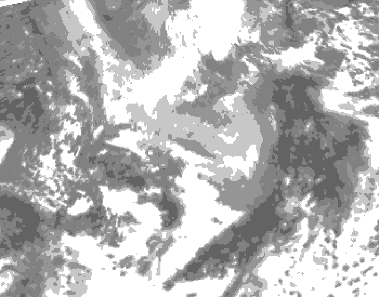 GDPS total cloud 234 hour forecast chart for Canada based on 2026/04/05 0000Z data