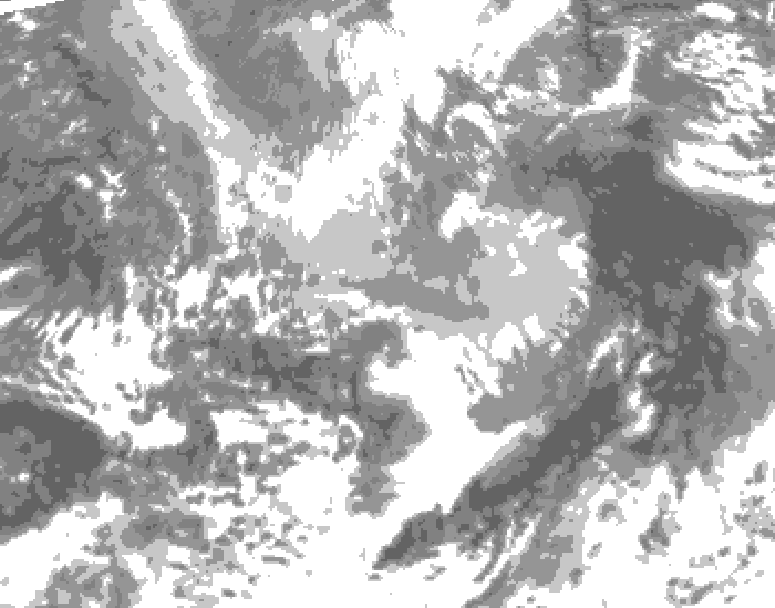 GDPS total cloud 240 hour forecast chart for Canada based on 2026/04/05 0000Z data