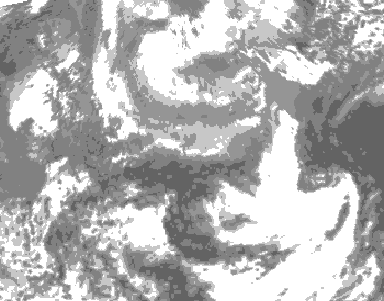 GDPS total cloud 156 hour forecast chart for Canada based on 2026/04/05 1200Z data