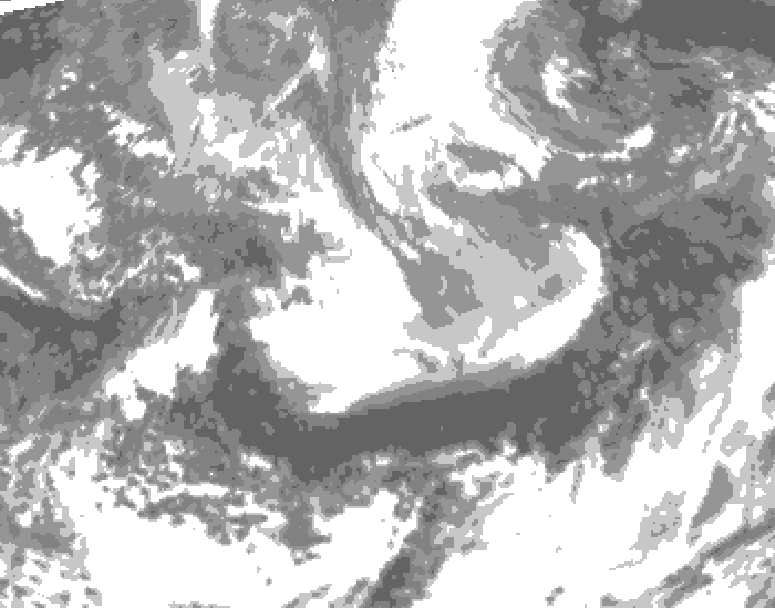 GDPS total cloud 204 hour forecast chart for Canada based on 2026/04/05 1200Z data