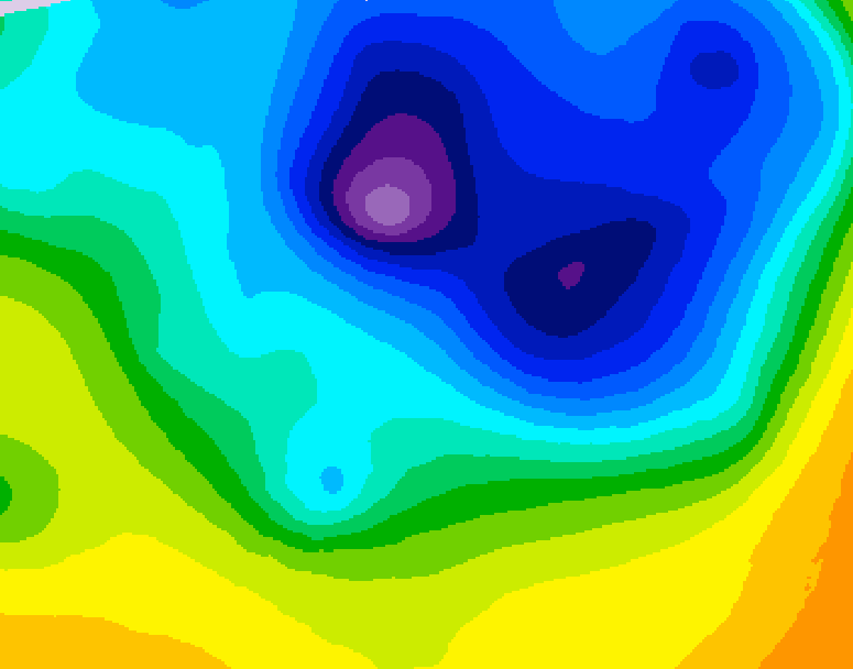 GDPS 500 millibar geopotential height 060 hour forecast chart for Canada based on 2026/04/06 0000Z data