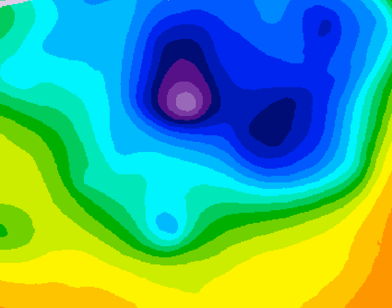 GDPS 500 millibar geopotential height 066 hour forecast chart for Canada based on 2026/04/06 0000Z data