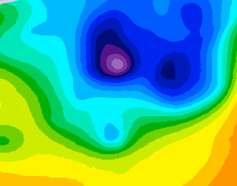 GDPS 500 millibar geopotential height 072 hour forecast chart for Canada based on 2026/04/06 0000Z data