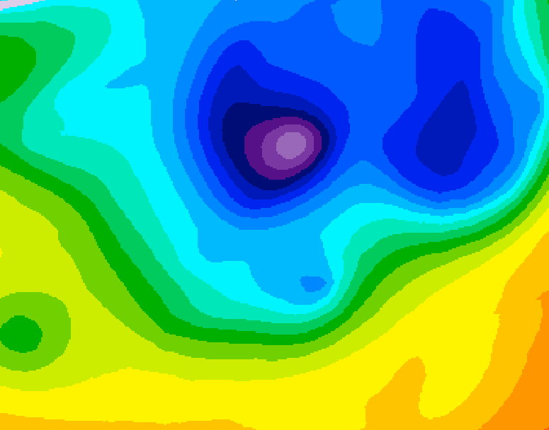 GDPS 500 millibar geopotential height 084 hour forecast chart for Canada based on 2026/04/06 0000Z data