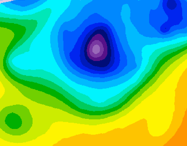 GDPS 500 millibar geopotential height 108 hour forecast chart for Canada based on 2026/04/06 0000Z data