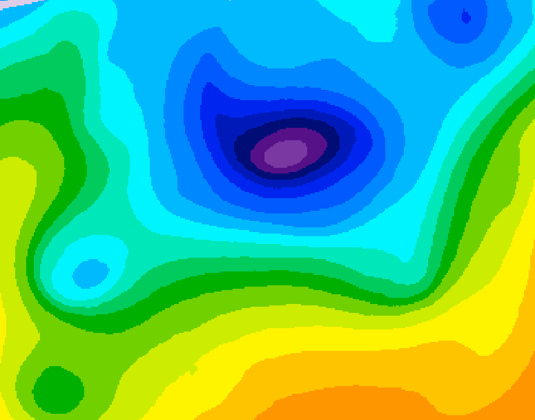 GDPS 500 millibar geopotential height 138 hour forecast chart for Canada based on 2026/04/06 0000Z data