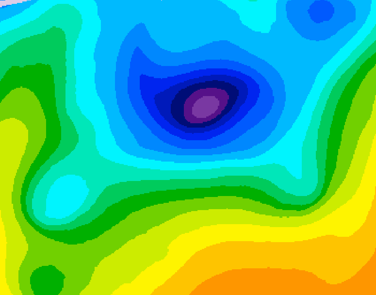 GDPS 500 millibar geopotential height 144 hour forecast chart for Canada based on 2026/04/06 0000Z data