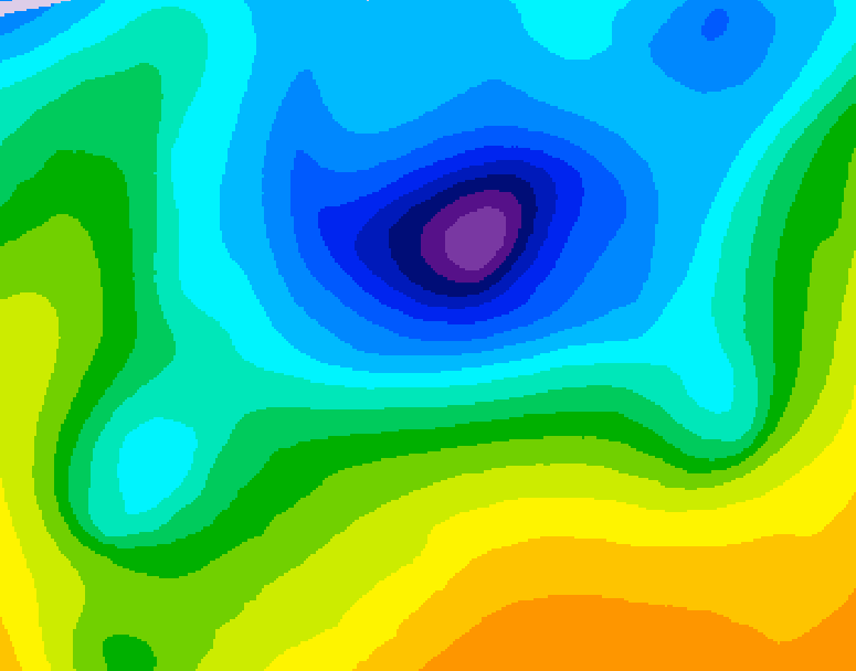GDPS 500 millibar geopotential height 150 hour forecast chart for Canada based on 2026/04/06 0000Z data