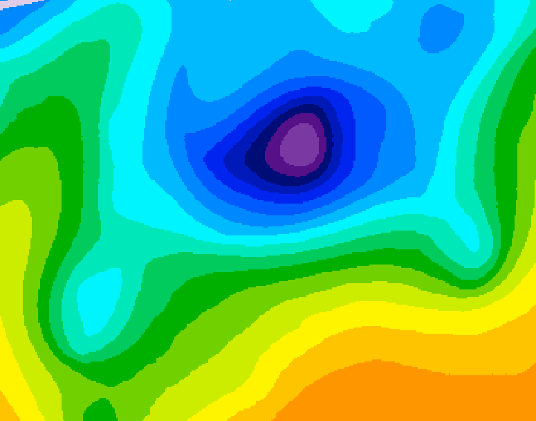 GDPS 500 millibar geopotential height 156 hour forecast chart for Canada based on 2026/04/06 0000Z data