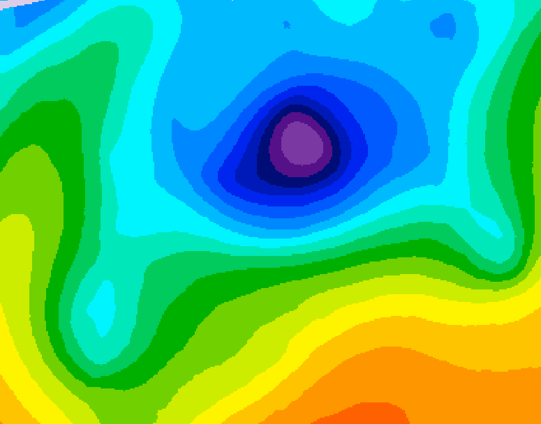 GDPS 500 millibar geopotential height 162 hour forecast chart for Canada based on 2026/04/06 0000Z data