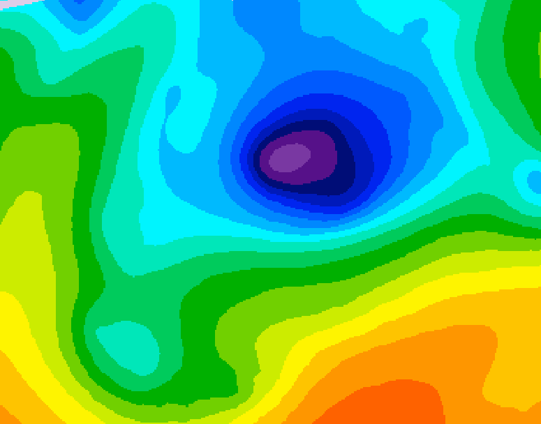 GDPS 500 millibar geopotential height 180 hour forecast chart for Canada based on 2026/04/06 0000Z data