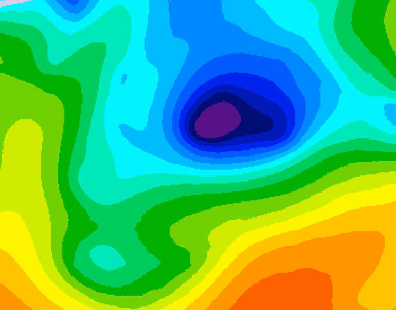 GDPS 500 millibar geopotential height 186 hour forecast chart for Canada based on 2026/04/06 0000Z data