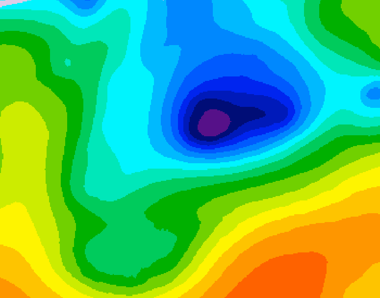 GDPS 500 millibar geopotential height 192 hour forecast chart for Canada based on 2026/04/06 0000Z data