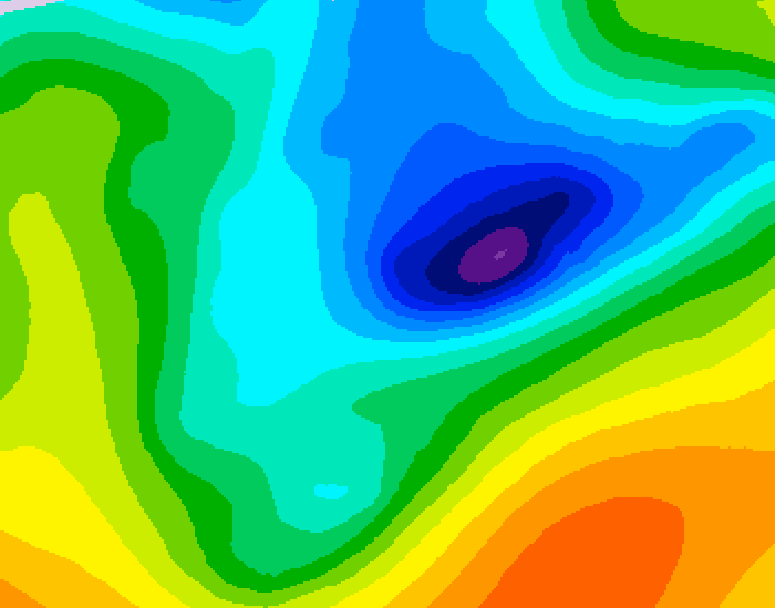 GDPS 500 millibar geopotential height 204 hour forecast chart for Canada based on 2026/04/06 0000Z data