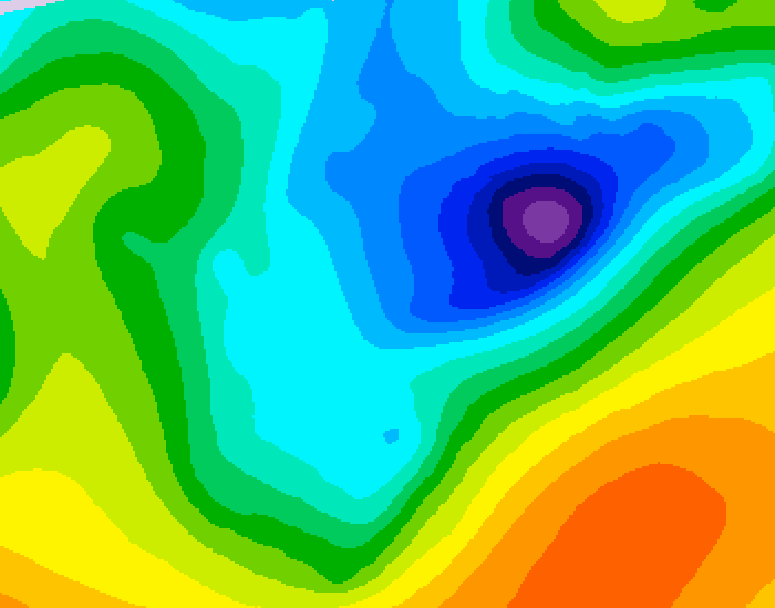 GDPS 500 millibar geopotential height 216 hour forecast chart for Canada based on 2026/04/06 0000Z data