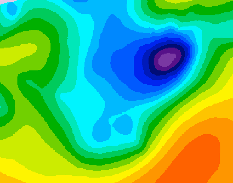 GDPS 500 millibar geopotential height 228 hour forecast chart for Canada based on 2026/04/06 0000Z data