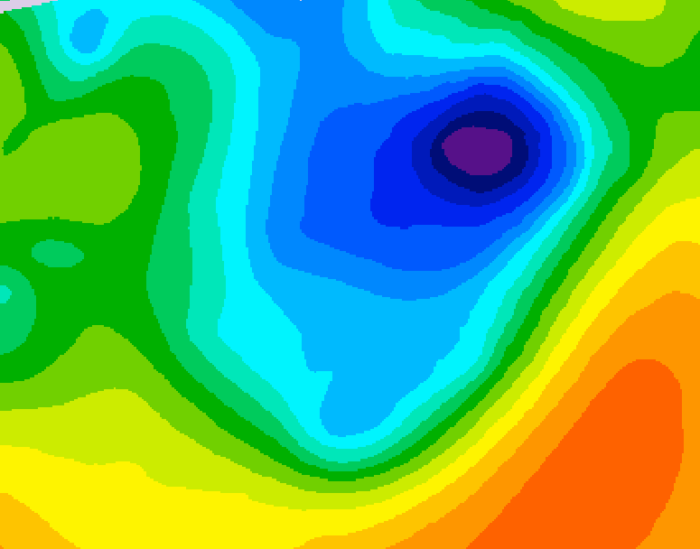GDPS 500 millibar geopotential height 240 hour forecast chart for Canada based on 2026/04/06 0000Z data
