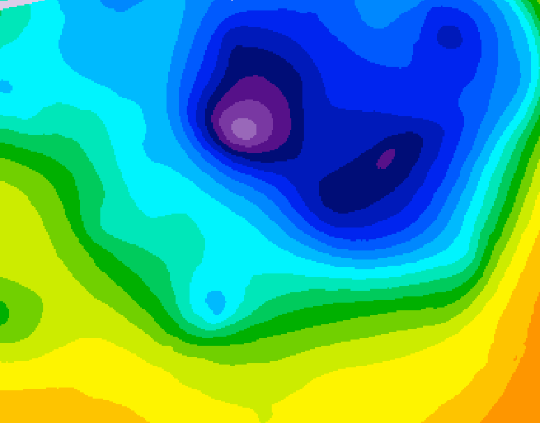 GDPS 500 millibar geopotential height 048 hour forecast chart for Canada based on 2026/04/06 1200Z data