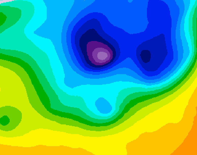 GDPS 500 millibar geopotential height 066 hour forecast chart for Canada based on 2026/04/06 1200Z data